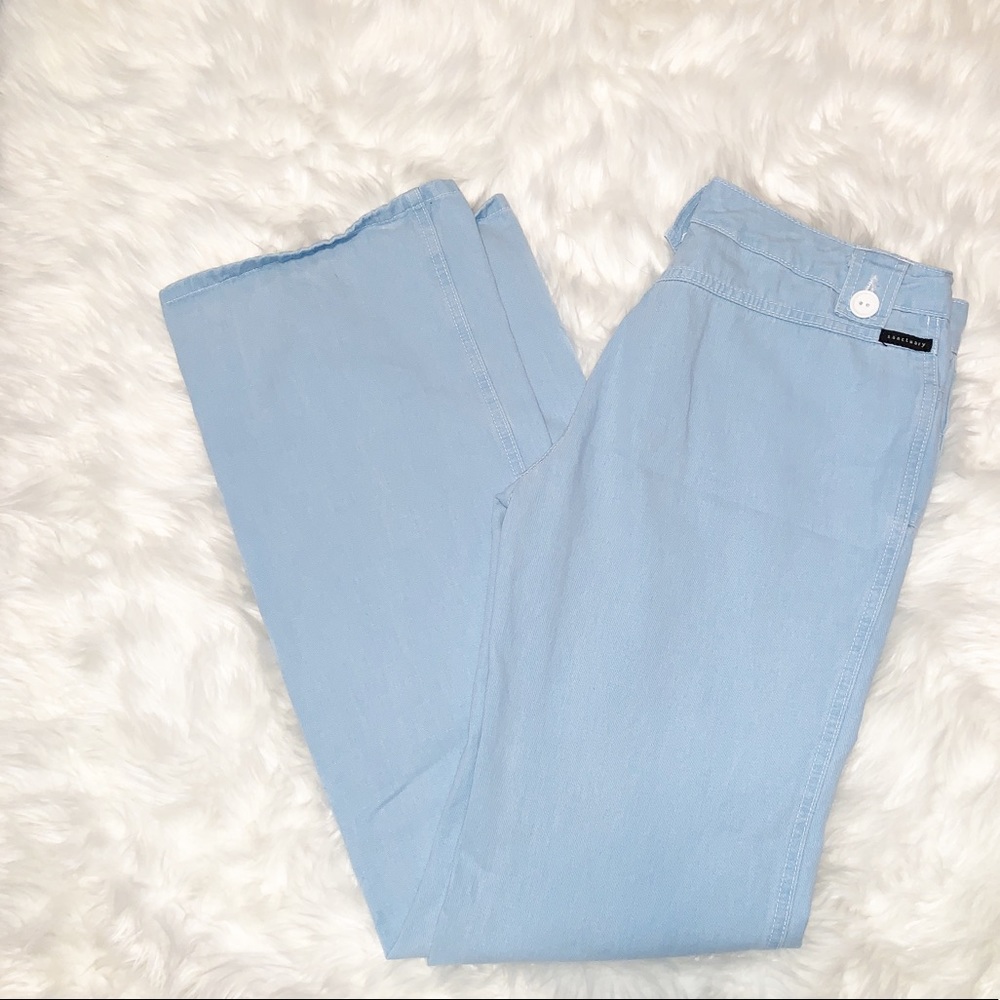 Sanctuary “Peace” Light Blue wide leg pants-8 EUC - Picture 2 of 8